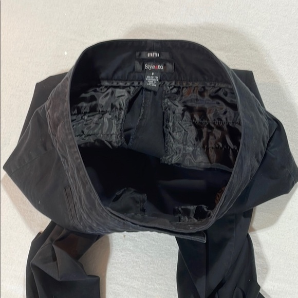 Style & Co Black Cropped Pants Stretchy EUC Capris - Picture 12 of 12
